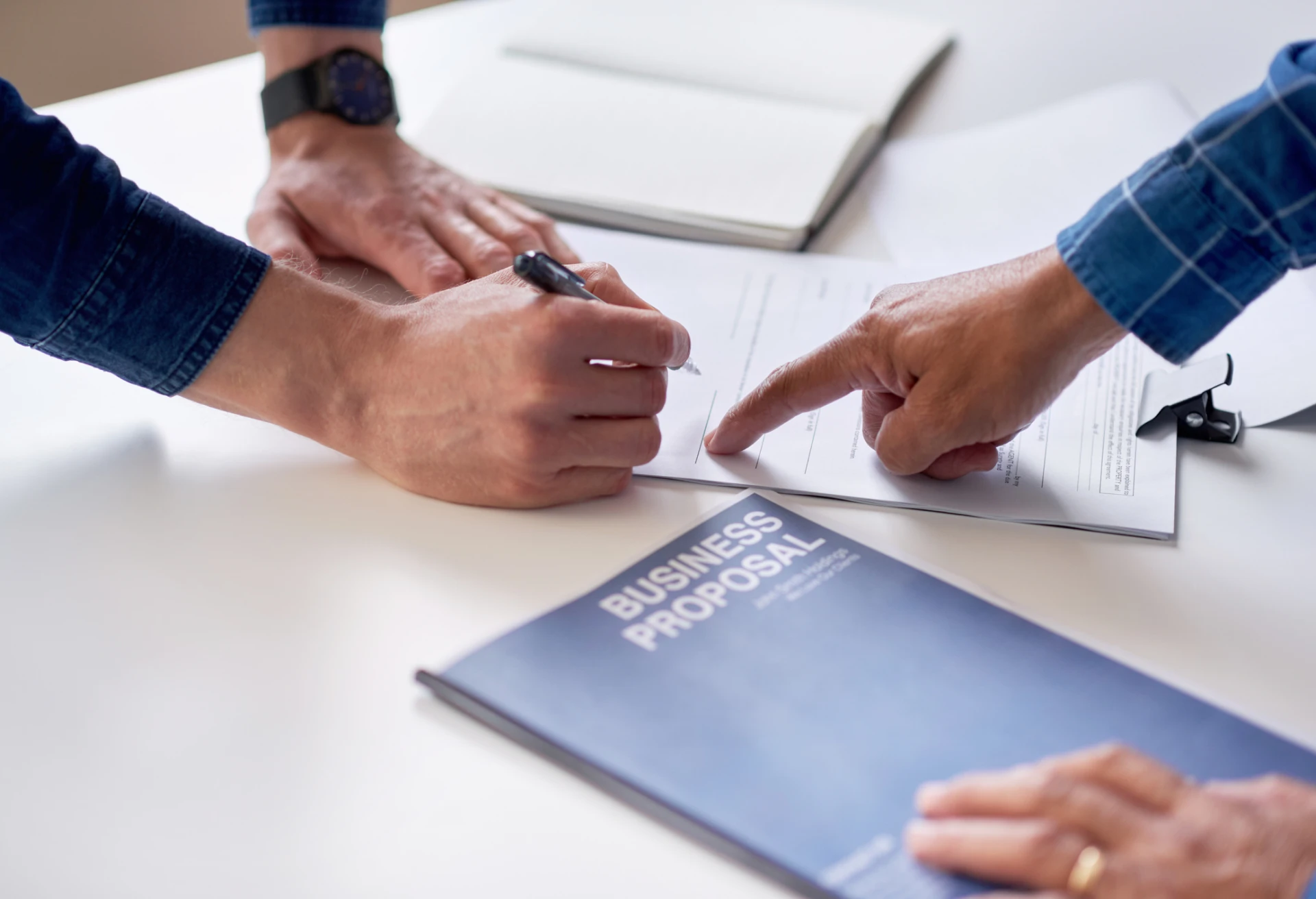 Collaborating on business paperwork